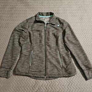 XL Dark Gray / Black Active Athletic Jacket by Tangerine